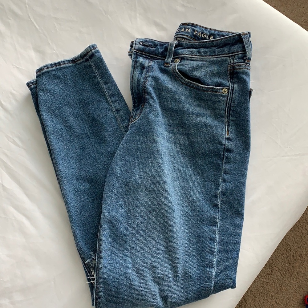 AE Stretch Mom Jeans